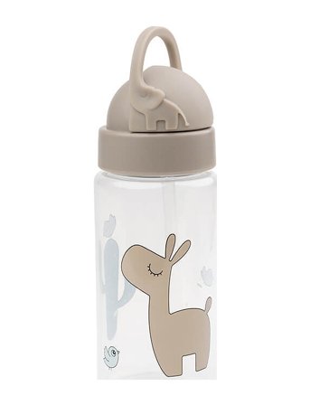 Done by Deer Straw Bottle Lalee Sand 350 Ml - Beige - Ø6.5X H 20CM