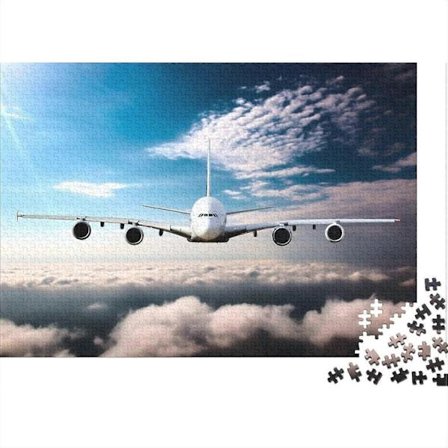 Lentokonepalapeli, matkustajalentokonepalapeli, palapelilahja aikuisille ja lapsille, opettavaiset pelit, kodin sisustuspalapeli - 1000/500/300 palaa 