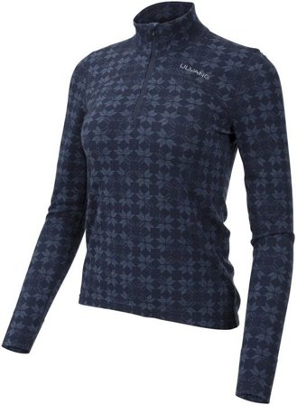 Ulvang W's Maristua Turtle Neck with Zip New Navy/Navy Melange