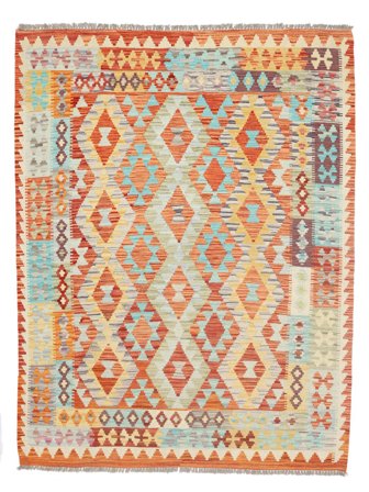 Tapis Kilim 155X199 (Laine, Afghanistan)