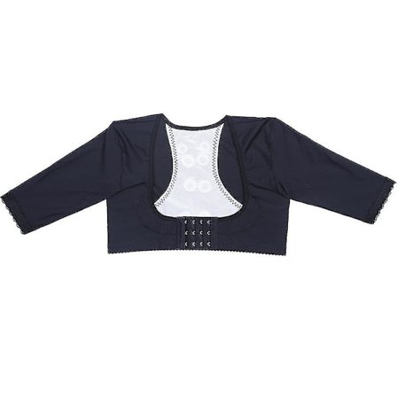 Dame Overarmsformer Kompresjonsermer Korsett Topper Shapewear.L.Svart