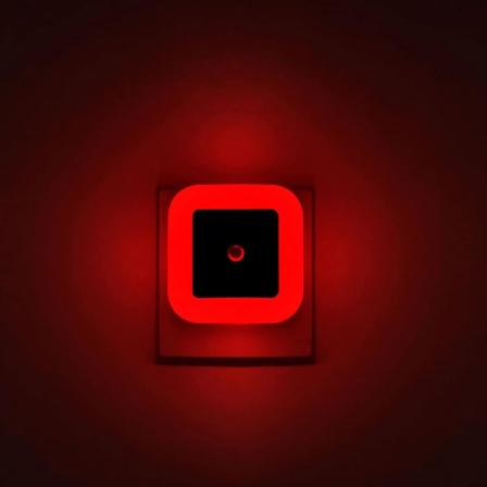 [ Pakke med 4 ] Rød nattlys, stikkontakt LED vegglampe med skumring til daggry sensor, automatisk på/av - perfekt for soverom, barn og barnerom