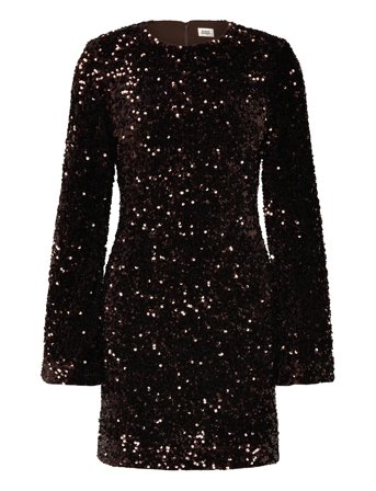 Jodyn Sequin Dress Brown Twist & Tango