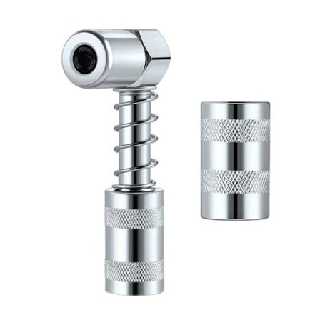 90 graders smørenippel med koblingskontakt kompatibel med smøreverktøy