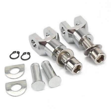 Motorsykkel 29mm fotstøttefester fester Clevis Chrome Kits for Harley Softail. (sølv)(8stk)