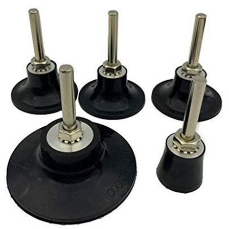 Sæt med skiveunderlag, 1 tomme, 2 tommer, 3 tommer slibeskiveholder roterende værktøj 1/4 skaft slibemaskine tilbehør