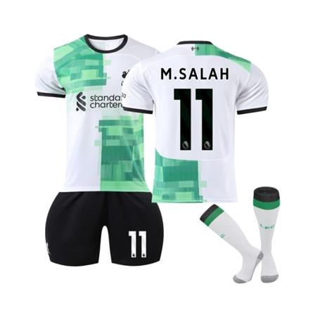 (2023/24 Liverpool bortatröja #11 M.Salah Fotbollströja 24(140-145CM)