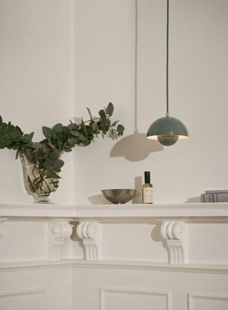 Flowerpot VP10 taklampe Ø16 - stone blue