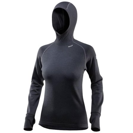 Devold Women's Expedition Hoodie Women base layer tops Black L