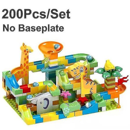 Store Marmorløb Byggeklodser Labyrint Kuglebane Byggeklodser Tragt Rutsche Samling Klodser Læringslegetøj Til Børn Gaver Yw1 Db