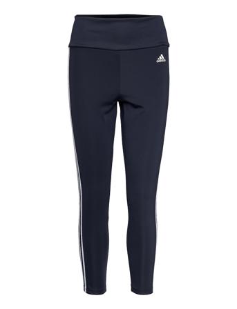 Designed To Move High-Rise 3-Stripes 7/8 Sport Tights Running/training Tights Blå Adidas Performance*Betinget Tilbud