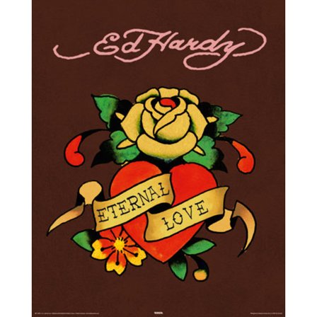 Ed Hardy Poster Eternal love