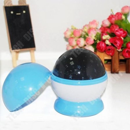 Nattlampa - TD - Fantasi - Stjärnrotation - Slumptäckt färg - Ljus för barn