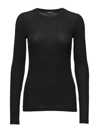 Angela Ls T-Shirt Langærmet T-shirt Sort Bruuns Bazaar