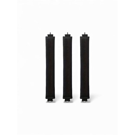 Brune varmeruller uten varme med krok 3 stk for milde krøller uten varmeskade