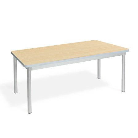 Classroom table ENVIRO, 1400x750x710 mm, beech, silver