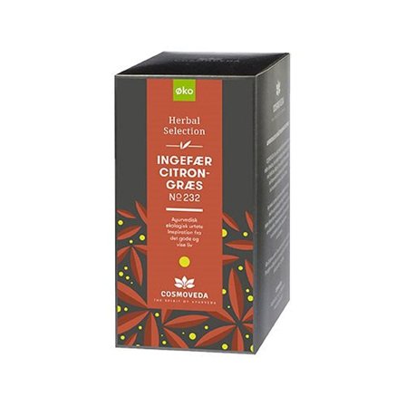 Cosmoveda Ingefær Citrongræs Te Ø 20 breve, Helse & Madvarer, Te, Øvrig Te