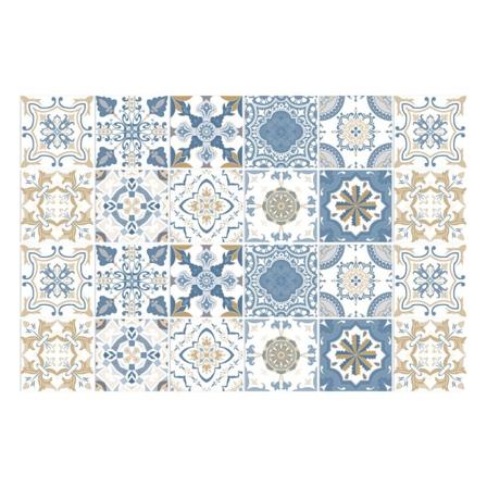 10 kpl Backsplash laattatarra tee-se-itse Peel Stick -taustakuva keittiön lattian portaiden tarra - Perfet 15CM