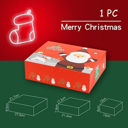 Biscuit Emballage Æske Slikæske RØD 13X13X6CM