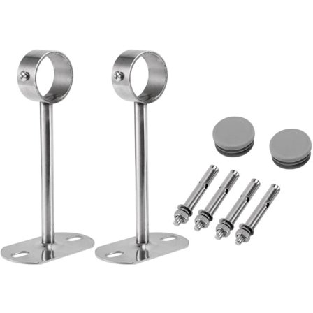 Loftsmontering, Robe-rørbeslag, 32 mm diameter, Robe-stangssupportbeslag, rørflansesokkel, 2 stk. (150 mm)