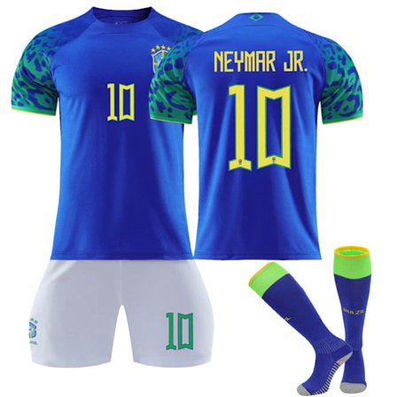 Brasil Borte Fotballdrakt Barn Nr. 10 Neymar