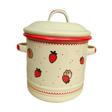 Multifunktionell köksbehållare 1000ml Porslinsburk för Hemmet Bänkskiva Flingor