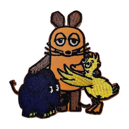 Paikka / Silitettävä paikka Hiiritrio Lasten oranssi 6 x 6 cm cm Paikka