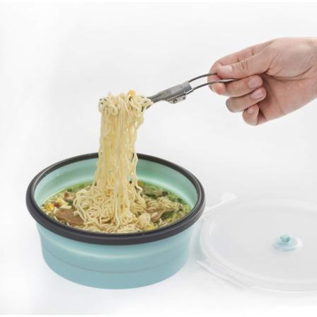 Taitettava retkeilykulho, kannettava silikonikulho 1200 ml (42 unssia)