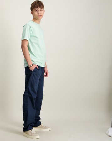 LMTD NLFFELLE POPLIN STRAIGHT PANT Blå Byxor Tjej - Kids Brand Store