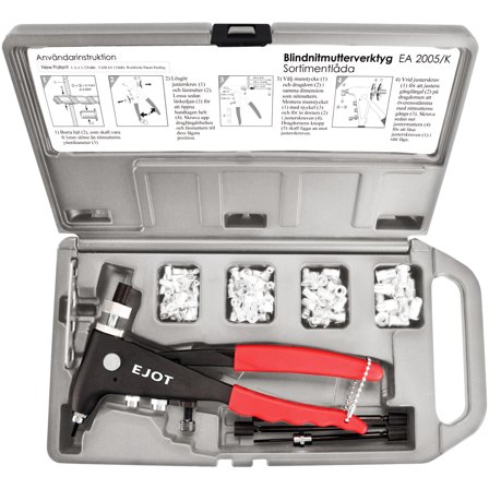 Ejot 190022 Blindnitmuttersats M3-M6 190022, 2005/K, Infästning