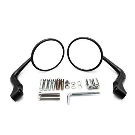 Sidespeil for motorsykkel i aluminium og ABS