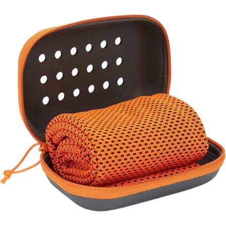 Kjølehåndkle Mikrofiber Ishåndkle Hurtigtørkende Kjølehåndkle for Sport Trening Fitness Svettehåndkle Gym Yoga Håndkle oransje farge