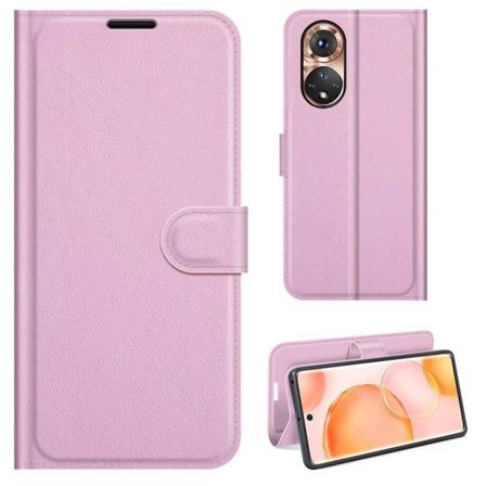 Klassisk Honor 50 flip etui - Pink Pink