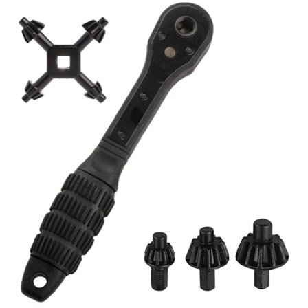 Chucknyckel och spärrsats i flera storlekar för elektriska borrar