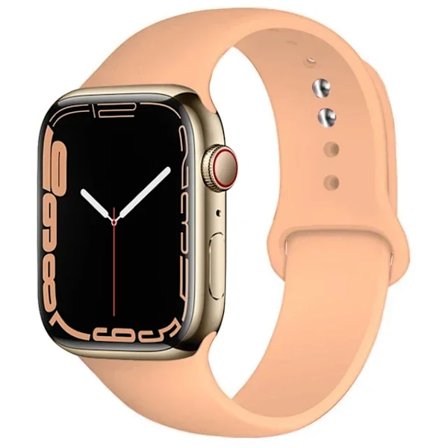 Silikonarmband för Apple Watch-armband 44mm 45mm 40mm 41mm 42-38mm 45 mm sportarmband iwatch serie 8 7 6 5 4 3 SE 9 Ultra 2 49mm