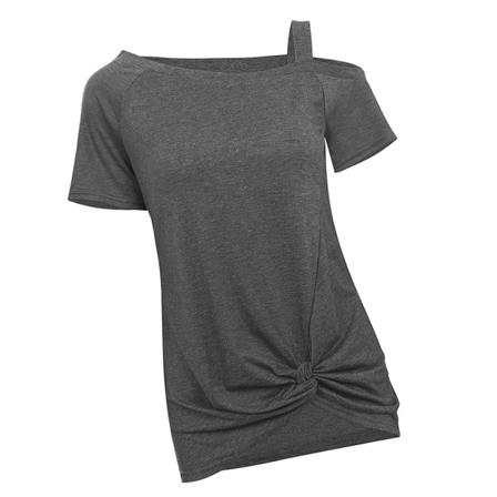 Dam T-shirt Kall Axel Kortärmad Twisted Cotton