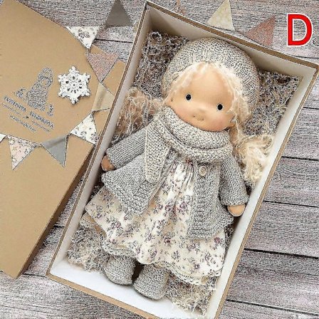 Pehmolelu Waldorf Käsintehty Pehmeä Täytetty Puuvillanukke Tyttö Kultaisilla Kiharoilla Paras Lahja Lapselle Pehmokangas Kawaii Nukkulelut