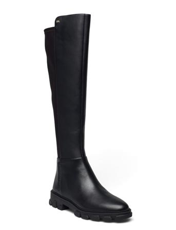 Ridley Boot Korkeavartiset Saapikkaat Musta Michael Kors