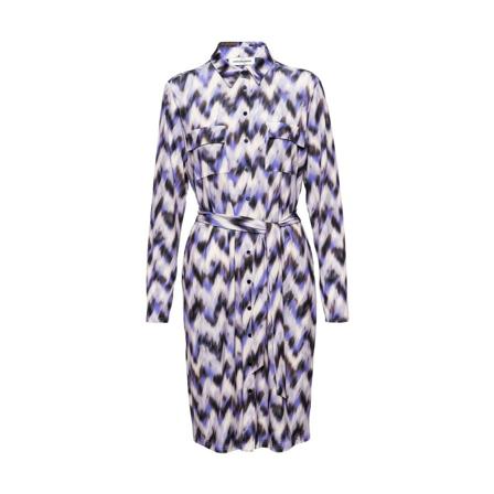 &Co Woman Lotte Zigzag UL , Paars , Dames , Maat: 3XL Blousejurken
