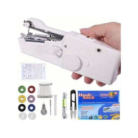Håndholdt symaskin - Mini trådløs elektrisk sysett, bærbar hurtigsømverktøy for hjemmereparasjoner og DIY-håndverk [D]