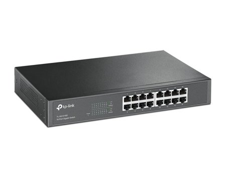 TP-Link TL-SG1016D Netzwerk-Switch Unmanaged L2 Gigabit Ethernet (10/100/1000) Schwarz