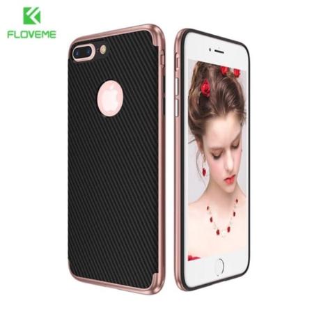 Stilfuldt eksklusivt etui til iPhone 7 PLUS FLOVEME Roséguld