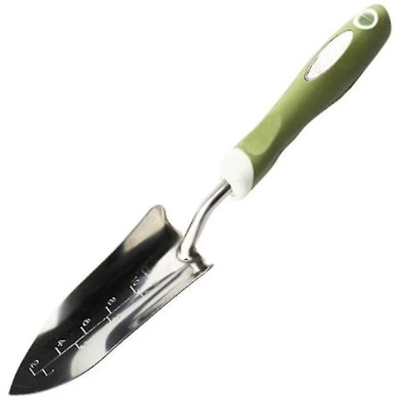 Hagespade Rustfritt stål Spatel Hageverktøy Spade med skala Blomsterspade Blomsterplanting Flower Garden Tw