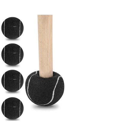 (Pow yeah!) 4 kpl Tennispallot Bulk Huonekalujen Jalkoihin, Tennispallo Tuolinjalkojen Suojukset Lattiasuojaukseen, Pöydänjalkojen Suojukset (Musta) 