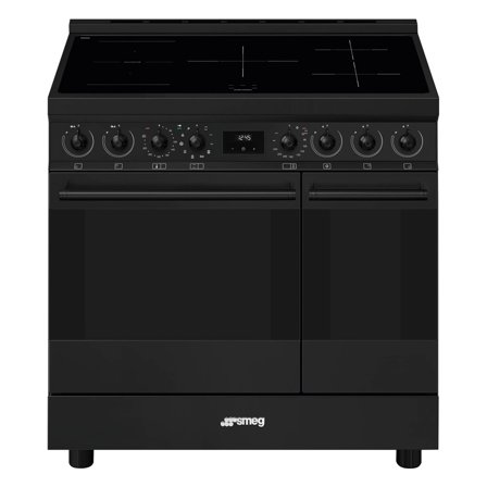 Smeg C92IPN2 Classic induksjonskomfyr med to ovner 90 cm, matt svart' - 'Mattsort