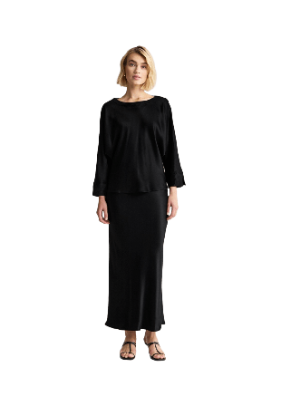 Newhouse Satinkjol Novalie Kjolar Dam Svart 36