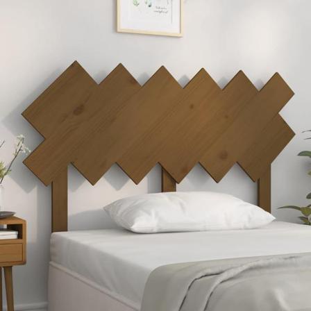 Vidaxl Sänggavel Honungsbrun 122,5x3x80,5 Cm Massiv Furu Brun
