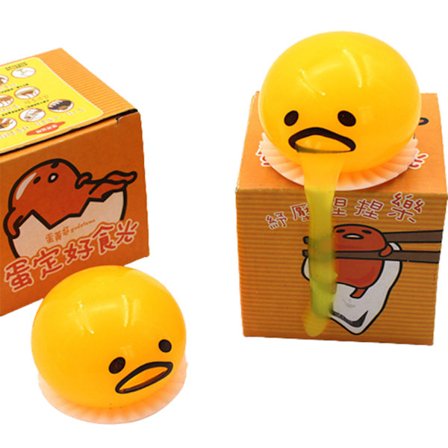 Pressa eggeplomme oppkast egg leketøy spøk stressavlastning leker gaver til voksne barn