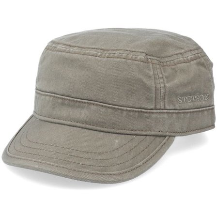 Stetson - Grön army Keps - Cotton Olive Army @ Hatstore