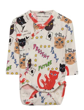 Clairvoyant Cats Aop Wrap Body Bodies Wrap Bodies Multi/mønstret Mini Rodini